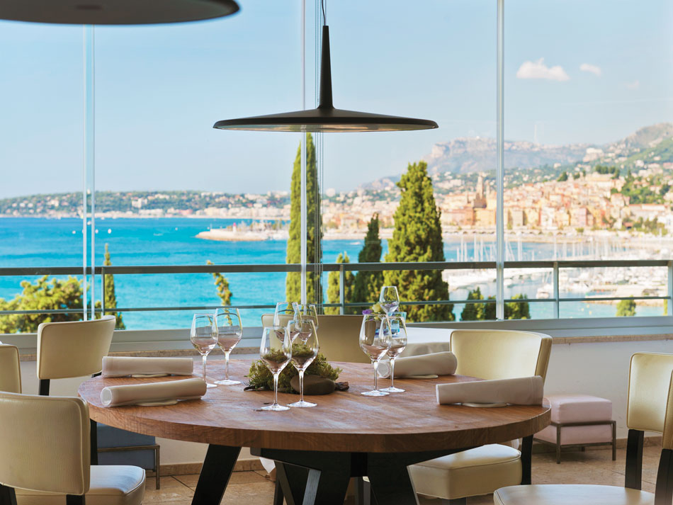 Chef Mauro colagreco at Restaurant Mirazur in Menton south of France -  James Richardson Furniture